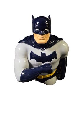 Vintage 1997 Clay Art Batman Cookie Jar DC Comics Collector Edition w/ Box